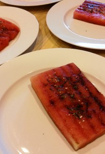 Teriyaki Salmon Over Grilled Watermelon - Eat-in With YiaYia