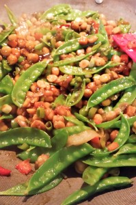 Kung Pao Chickpea Noodle Bowl - Eat-in With YiaYia