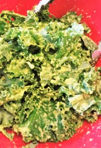 Kale with Mango Vinaigrette - Eat-in With YiaYia
