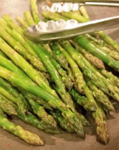 Braised Asparagus with White Mushrooms - Eat-in With YiaYia