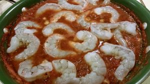 Fat Free Shrimp Diavolo - EatinWithYiaYia.com