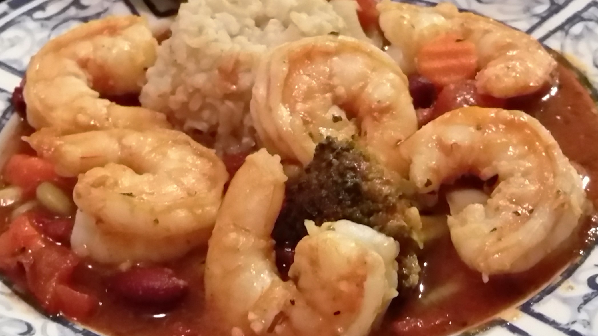 Shrimp with Vegan Jambalaya – Eat-in With YiaYia